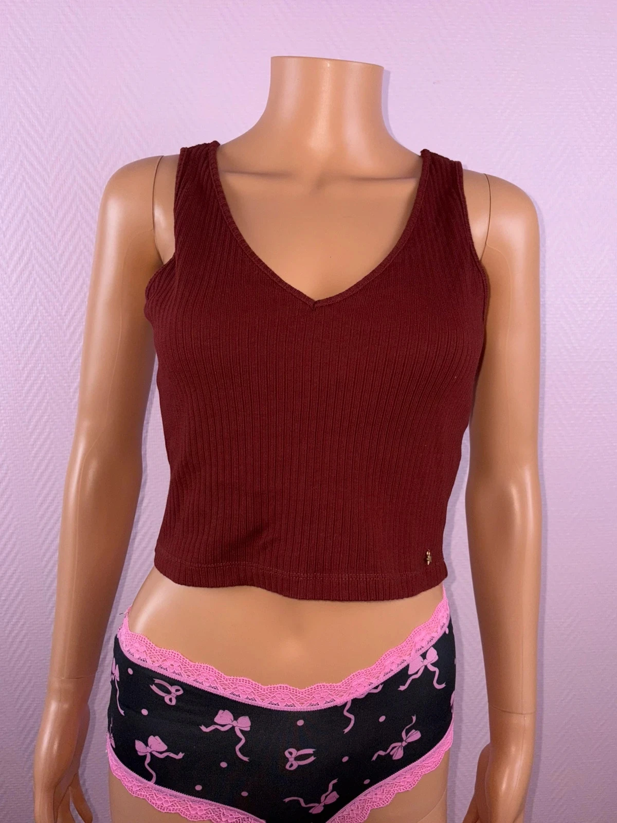 Top cropped dos petits haut tamanho 2 38 – photo 2